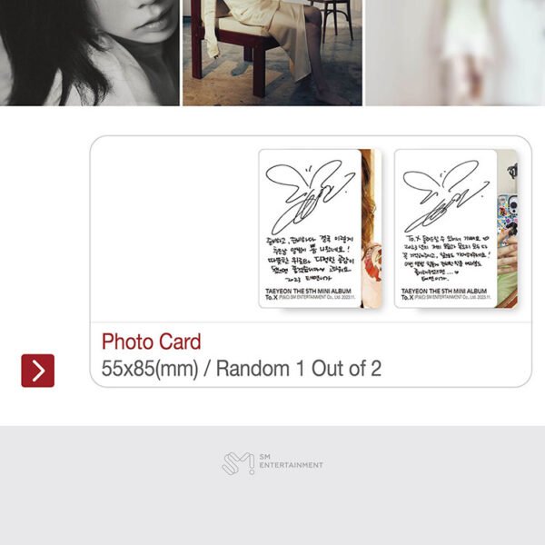 GIRLS' GENERATION TAEYEON - To X - TO - Image 5