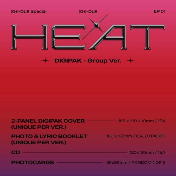 (G)I-DLE - HEAT - DIGIPACK -GRUPAL - Image 2