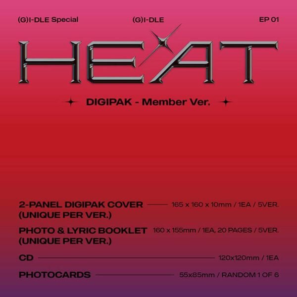(G)I-DLE - HEAT - DIGIPACK -INDIVIDUAL - Image 2