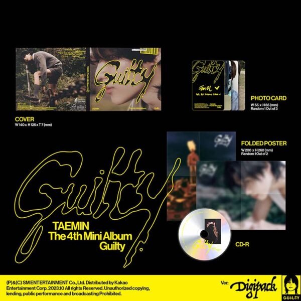 SHINEE TAEMIN - GUILTY - DIGIPACK - Image 3