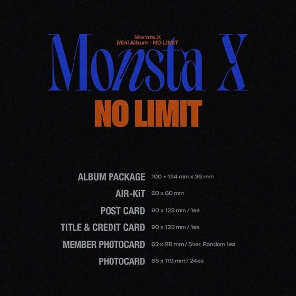MONSTA X - NO LIMIT - KIT ALBUM - Image 2