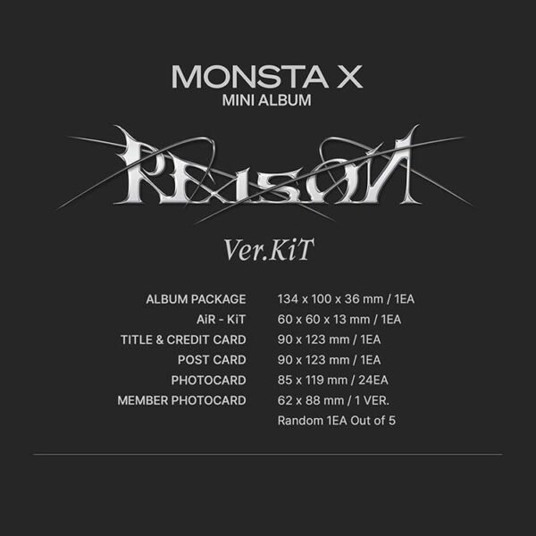 MONSTA X - REASON - KIT ALBUM - Image 2