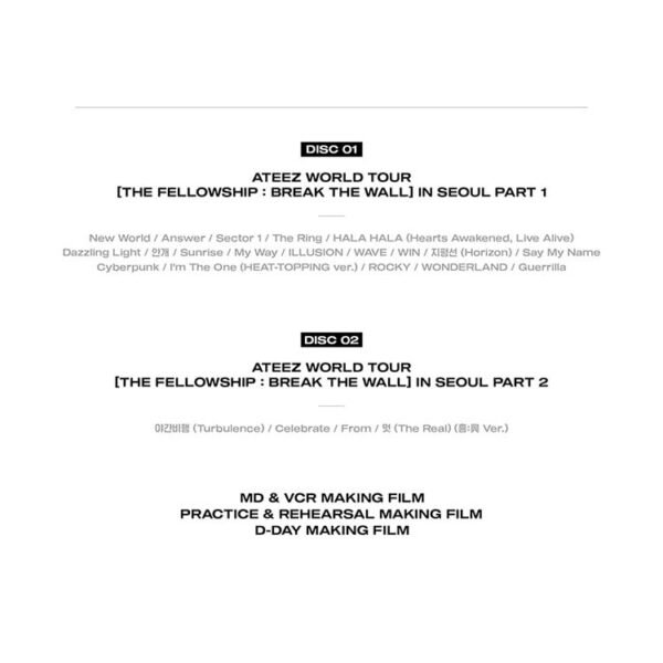 ATEEZ - THE FELLOWSHIP: BREAK THE WALL IN SEOUL BLU-RAY - Image 5