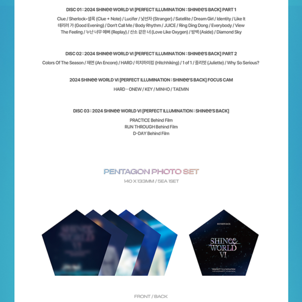 SHINEE - SHINee WORLD VI [PERFECT ILLUMINATION  SHINee'S BACK] Blu-ray - Image 8