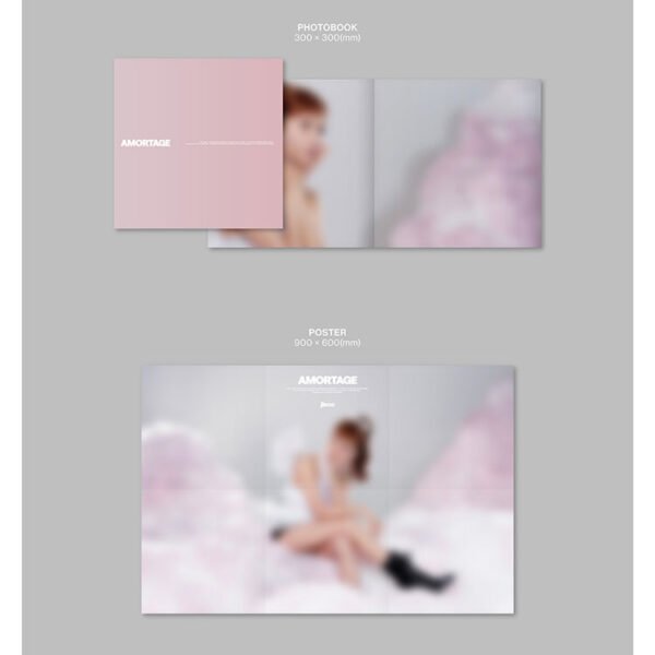 BLACKPINK JISOO – AMORTAGE – VINYL HEART ver. - Image 5