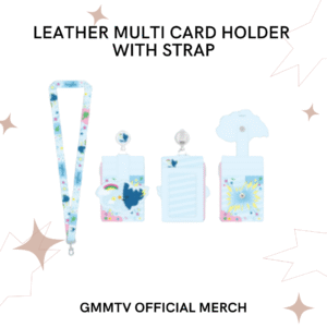 GMMTV - LEATHER MULTI CARD HOLDER WITH STRAP
