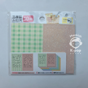 GINGHAM & RIBBON - POLAROID DECO STICKER FRAME