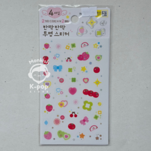 TWINKLE TWINKLE - TRANSPARENT GLITTER STICKERS